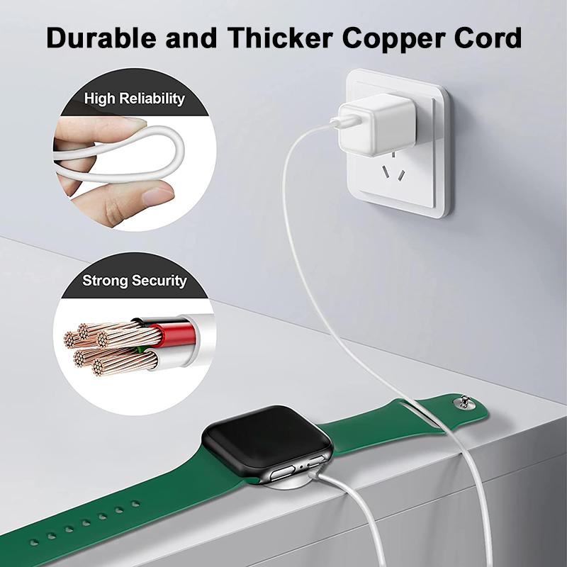 Магнитный беспроводной USB-кабель для быстрой зарядки для часов серии 10, 9, 8, 7 SE USB-кабель типа C для быстрой зарядки для iWatch Ultra Series