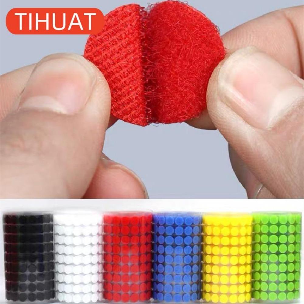 Самоклеящаяся лента в горошек Самоклеящаяся лента велкро Сильный клей Волшебная наклейка Фиксированная петля с крючком