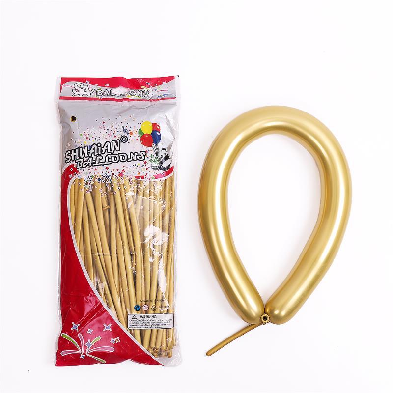 50/100pcs 260 Long Latex Balloon Chrome Color DIY Modelling Balloons for Kids Gift Toys Party Supplies