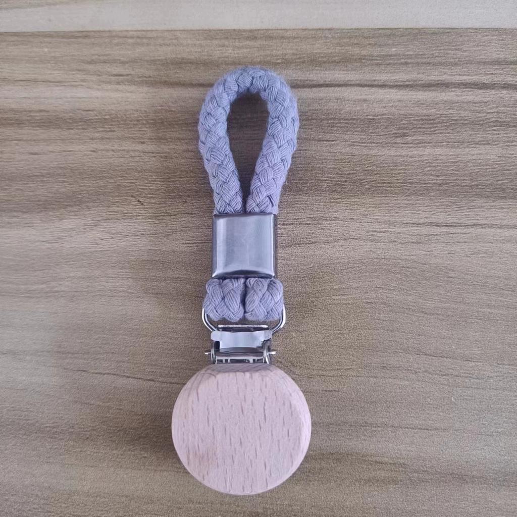 1/2 шт. Многофункциональный неперфорированный держатель для кухонных полотенец, плетеная веревка, круглое крепление из древесины бука, зажим для ванной комнаты