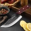 Кованый нож из нержавеющей стали для обвалки мяса, многофункциональный нож для нарезки мяса, профессиональный поварской нож, кухонные ножи с чехлом