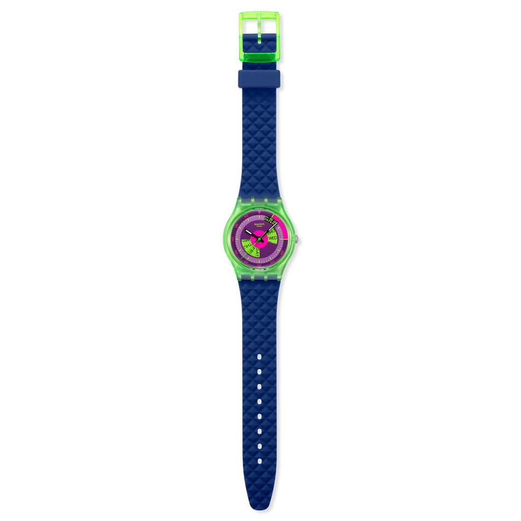 Swatch NEON SKYCHART SO28G704 Синие наручные часы,