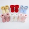 Children's Socks Kids Warm Cotton Socks Solid Color Soft and Comfortable Toddler Socks for Boys and Girls