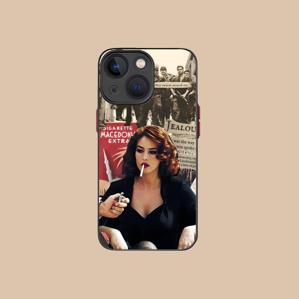 Чехол для мобильного телефона Моника Беллуччи для iPhone 16 15 14 13 12 11 X XR XS 8 7 Pro Max Plus Mini Цветная печать Силиконовый смартфон