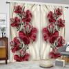 2PC Home Decoration Curtains, Various Flowers Printing Curtains, Suitable For My Coffee Shop, Living Room, Study Farm On Sales