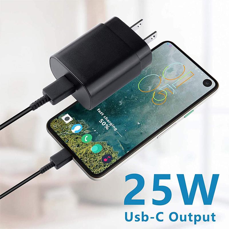 PD 25 Вт Супер Быстрая Зарядка USB-C Адаптер Для Зарядки Для iPhone Samsung Galaxy USB Type C Кабель Быстрой Зарядки Настенная Вилка Зарядного Устройства EU/US
