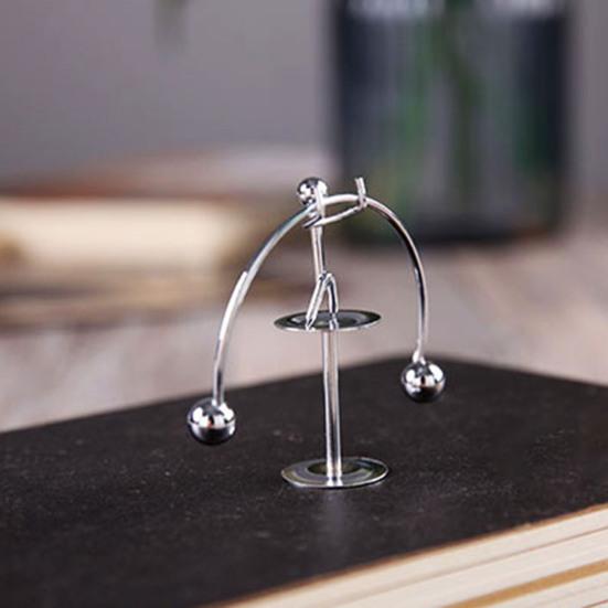 Мини Балансирующий Железный Человек Игрушка Вертолет Тяжелоатлет Перекладина Гитарист Физика Балансирующая Игрушка Неваляшка Кинетическое Искусство Снимающая Стресс Настольная Игрушка Дом