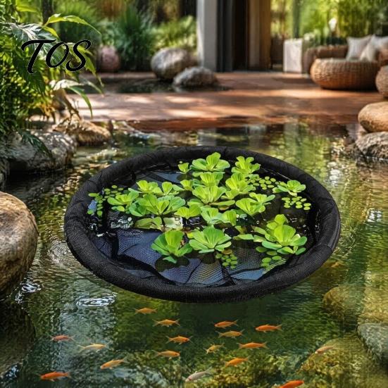 Aquatic Plant Shield Floating Pond Planter, Fish Barrier Netting, Protector, 18" Corral 24" 31" Ring, Mesh for Garden Ponds, Plants Guard