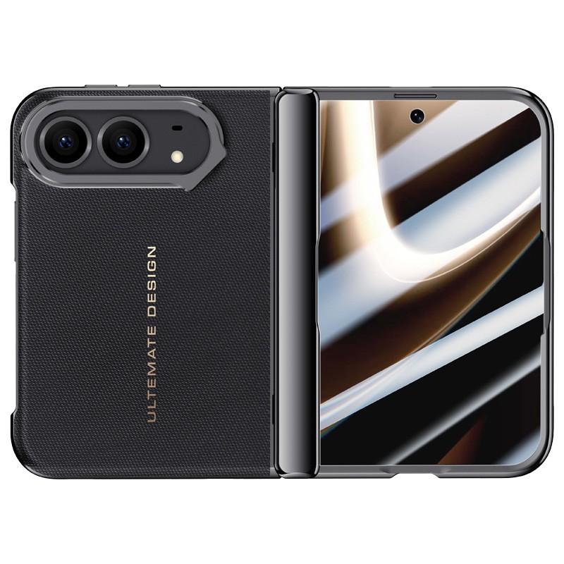 IPhone Duo Foldable Phone Case With Electroplated PU Leather Full Coverage Kickstand Hinge Protection Drop Proof