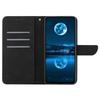 HT05 For Xiaomi 14T Pro Case Skin-Touch Lines PU Leather Flip Phone Cover