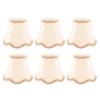 6PCS Fabric Lampshade Wall Lamp Cover Chandelier Lamp Shade for Home Decoration Light Accessories