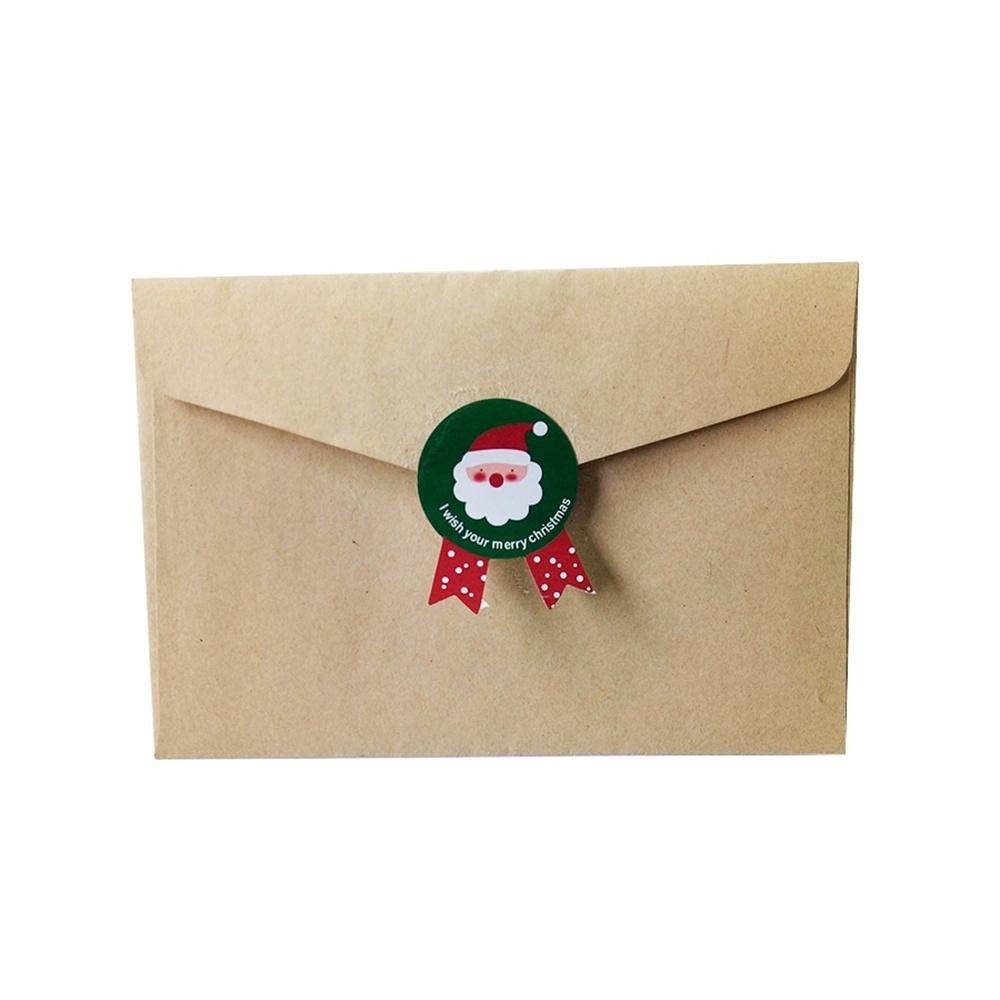 80 шт./компл. Рождественская этикетка, бумажная наклейка, упаковка, запечатывающая наклейки для упаковки печенья, конфет, орехов