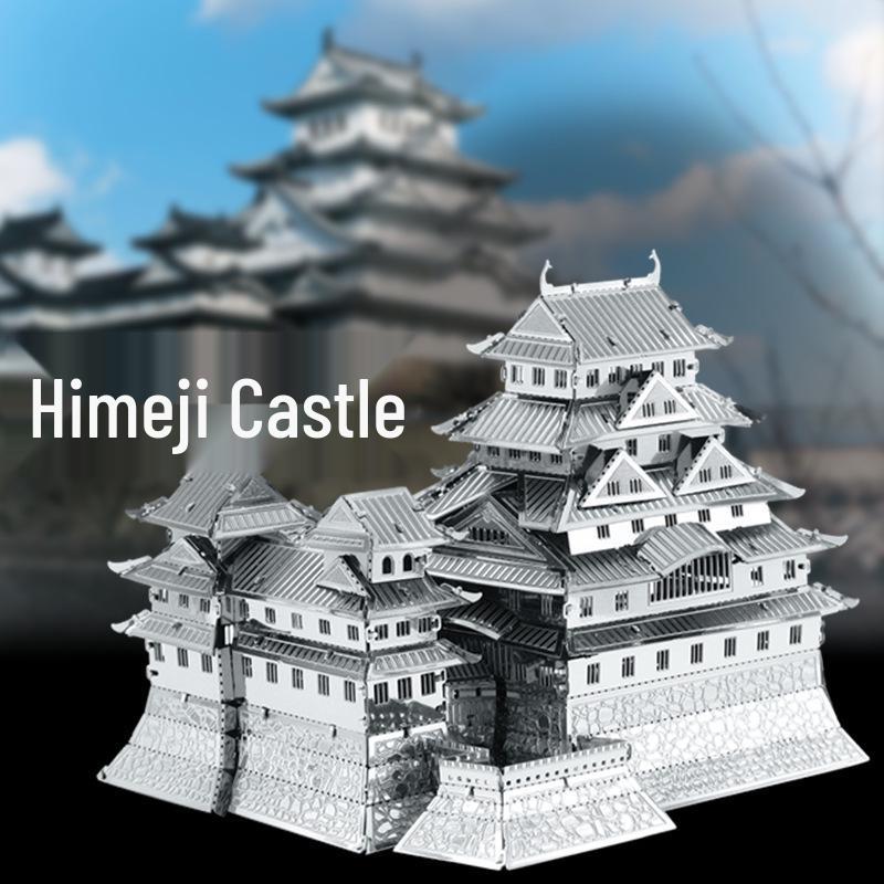 All-Metal Himeji Castle 3D DIY Stainless Steel Jigsaw Puzzle Toy