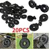 1/4/8/10/20PCS Black Durable Plastic Shade Cloth Clips with Grommet Holes for Gardens and Greenhouses