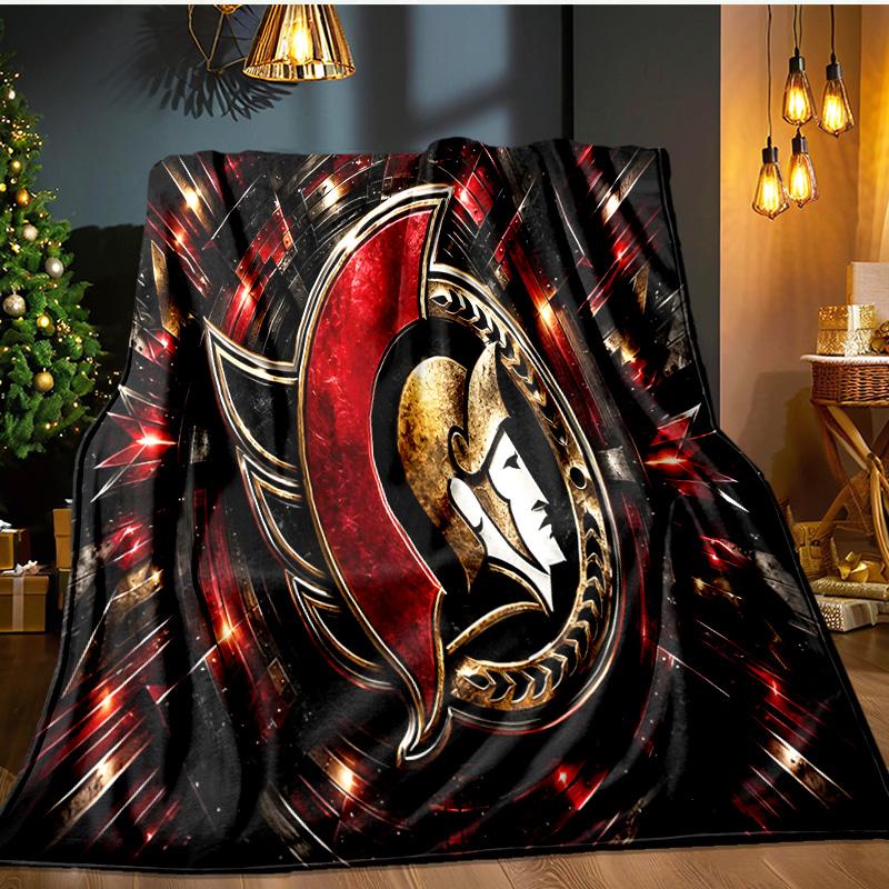 Senators Flannel Blanket, Use for Birthday/Holiday Gift, Soft Blanket for Sofa/Bed/Camping/Office/Tourism Use,All Seasons
