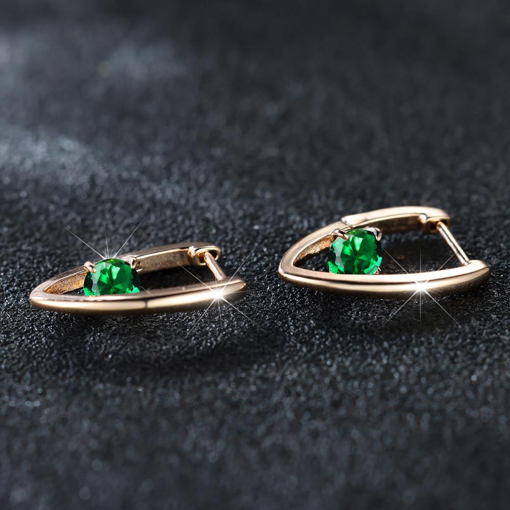 Модные V-образные серьги-капли с зеленым камнем для женщин, золотой цвет, ювелирные изделия для свадебной вечеринки, подарок для девочек