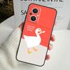 Cartoon Funny Goose Case For OPPO Reno 10 Pro 11F 4 5 6 7 8 Lite 4Z 5Z 8T OPPO Find X2 X3 X5 Lite X6 Pro Cover