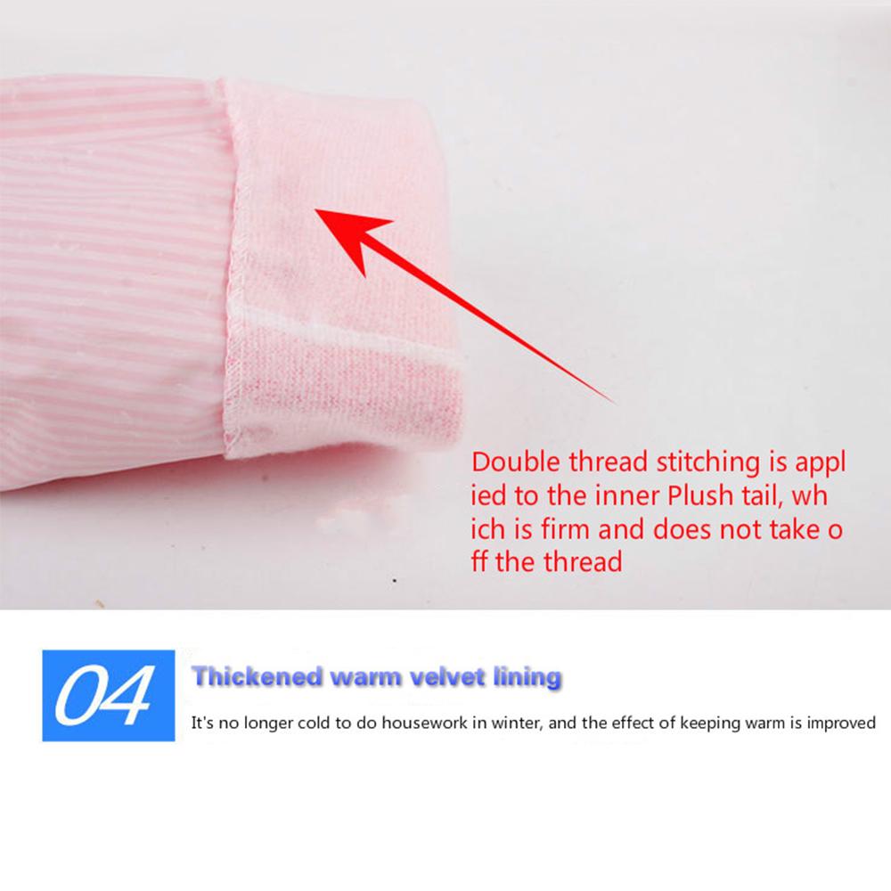 Accessories Waterproof Wash Dishes Cleaning Warm Household Gloves Rubber Gloves Long Sleeve Kitchen