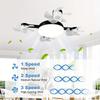 Universal Dimming Drone Fan with LED Lantern Remote Control Silent Ceiling Drone Fan E27 E26 for Dining Room Bedroom Living Room