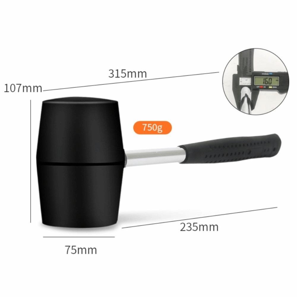 Double Head Rubber Hammer Soft Blow Beating Hammer Durable Floor Tile Hammer  Home Improvement