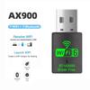 WiFi-приемник Сетевой адаптер Wifi Сетевая карта AX900 WLAN-донгл Без драйвера 2-в-1 WiFi-приемник для Bluetooth-динамика/наушников