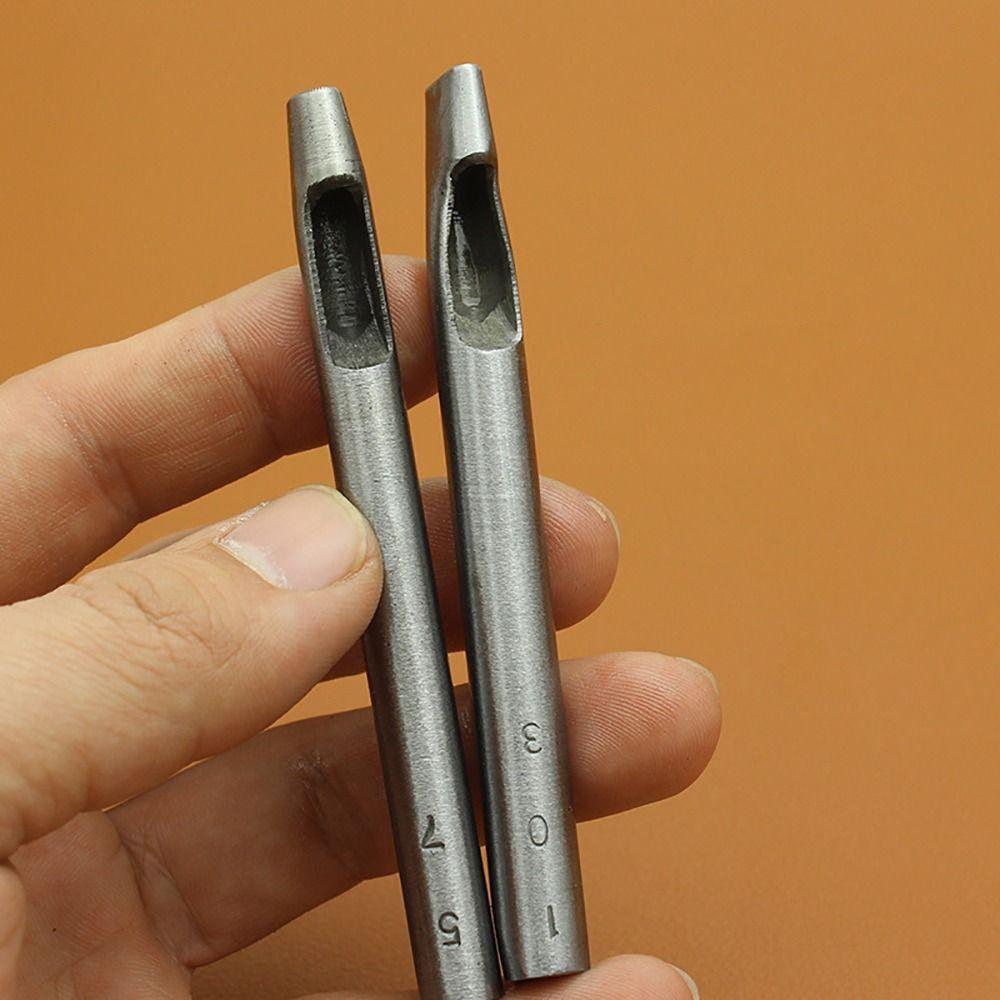 1 шт. Дырокол для кожи с полым отверстием, инструменты для самостоятельной сборки, овальный дырокол