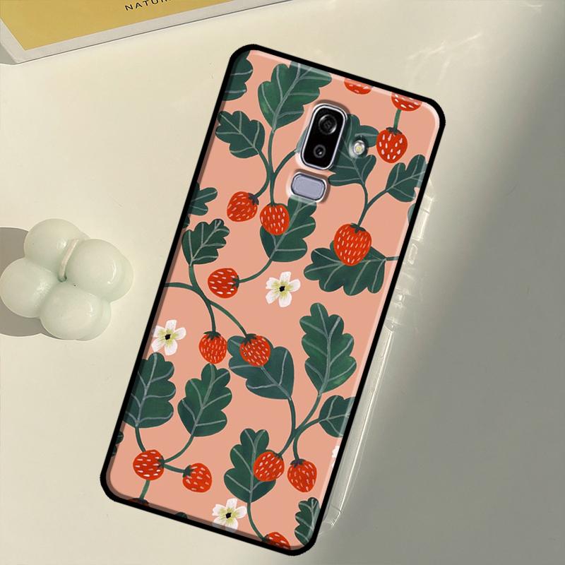 Милый клубничный чехол для Samsung Galaxy J8 A7 A9 A6 A8 2018 A3 A5 J1 2016 J3 J5 J7 2017 J6 J4 Plus Coque