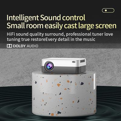 Портативный проектор для домашнего кинотеатра Mini WiFi BT 5G Smart Projector 1280x720P Поддержка декодирования видео 4K