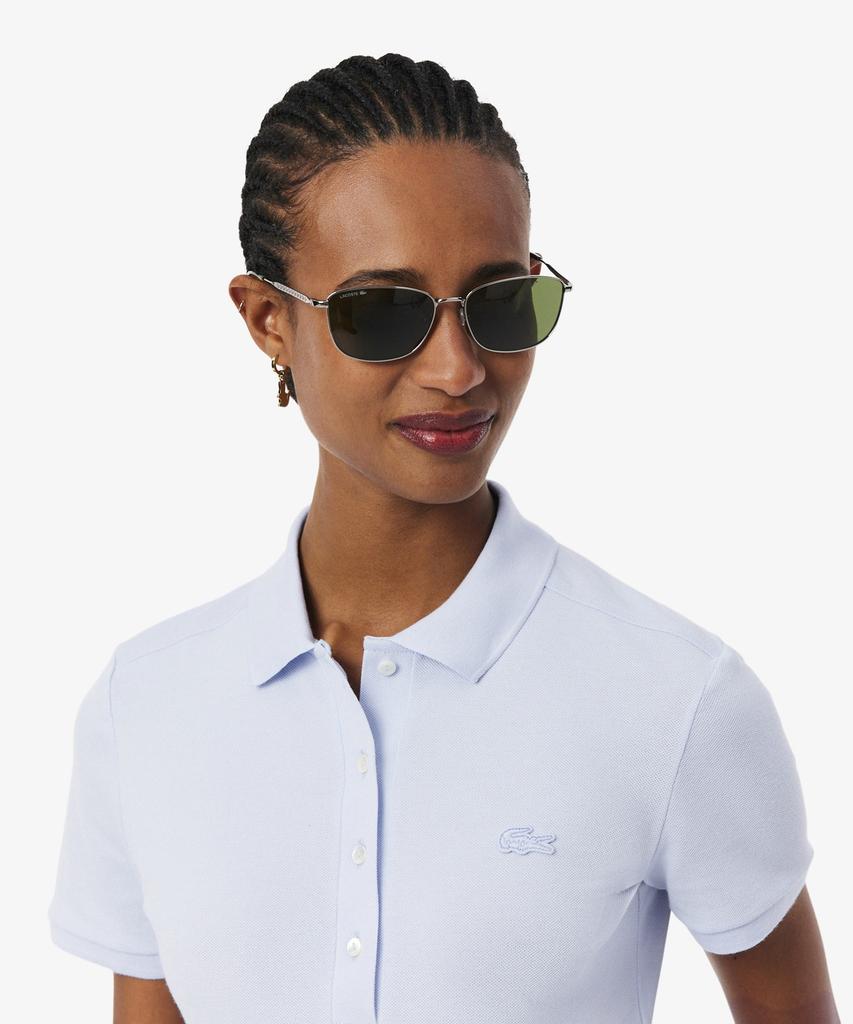 Женская приталенная мини-футболка-поло LACOSTE из пике Pf5462-56G J2G