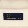 Fred Perry Полосатая длиннорукавная рубашка цвета олененка S белая Мужская Б/У