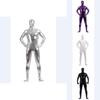 Stylish Turtleneck Unitard Man Spandex Bodysuit With Comfortable Elastic Fit