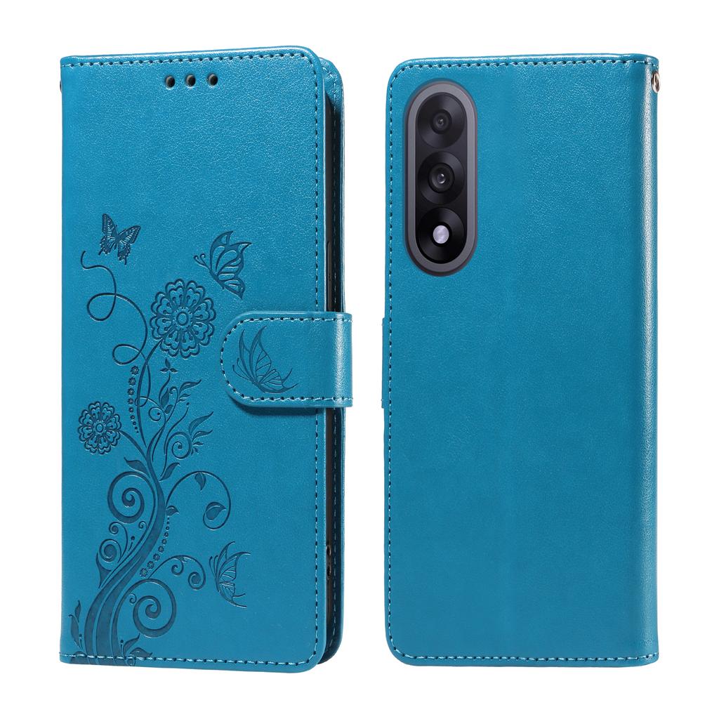 For OnePlus Ace 5 Ultra 5G/OnePlus Nord 5 5G Leather Case Butterfly Floral Imprint Wallet Stand Cover