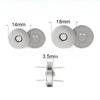 10 комплектов/лот Магнитные кнопки Застежки Кнопки Сумка Кошелек Кошелек Сумки для рукоделия Части Аксессуары Адсорбционная пряжка 14 мм