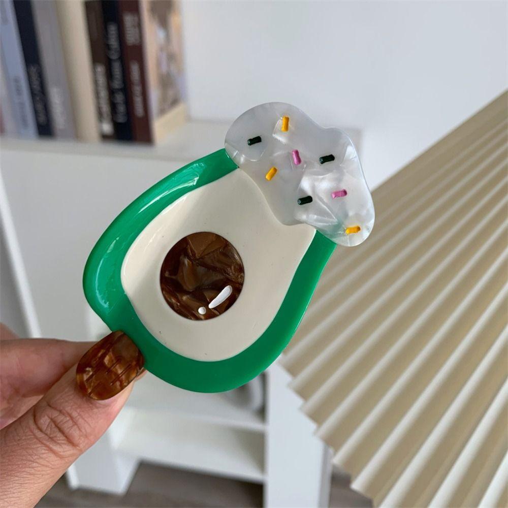 Acetic Acid Fruit Series Hair Claw Sweet Delicious Food Claw Clip Ice Cream Shark Clip Female
