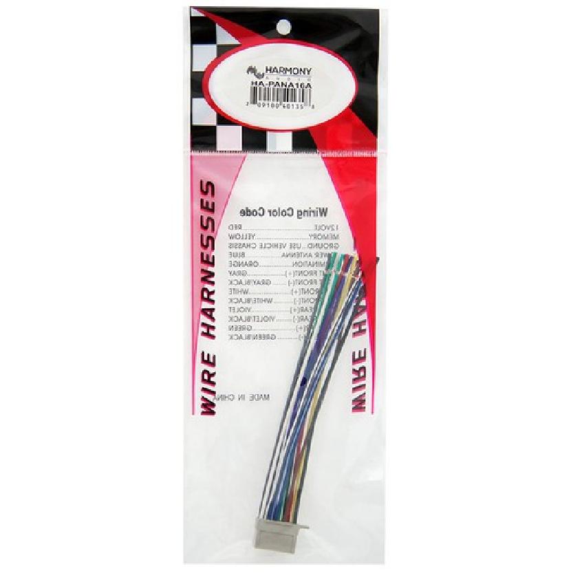 Panasonic CQ-DFS1O3U Aftermarket Stereo Radio Receiver Replacement Wire Harness