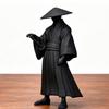 Миниатюрная фигурка китайского воина в стиле кунг-фу, автомобильное украшение, изысканная статуэтка из смолы для приборной панели, домашнего офиса, интерьера