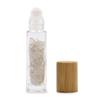 Essential Oil Roller Bottle Rock Quartz Wooden Cap