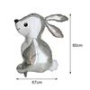 3Pcs Rabbit Balloon Cartoon Animal Long Ears Inflatable Aluminum Foil Happy