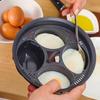 Steamer Non-stick 4-Hole Egg Boiler Kitchen Easy Egg Clean To Food Grade Poacher for
