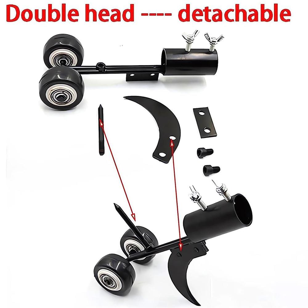 Adjustable Weed Puller with Wheels Stand Up Weeder for Yard Lawn