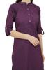 Phagun Cotton Plain Kurti Tunic Mandarin Collar Ethnic Casual Kurta Blouse