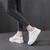 Luxury New Womens White Sneakers 2024 New Anti-slip Thick Bottom Casual Ladies Flats Shoes Lightweight Comforts Walking Footwear