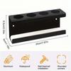 Toothbrush Holders 4-Slot No Drilling Stand With Diatomite Base Bathroom Toothbrush Holder Storage Rack For Toothpaste Kitchen