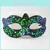 Pvc Sparkling Small Mask With Handcraft Elements For Halloween Cosplay Parties