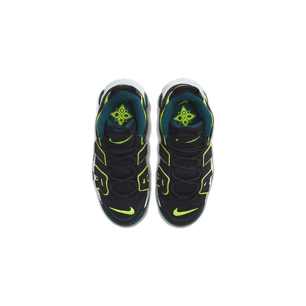 Nike Детские кроссовки Air More Uptempo PS Black Geode Teal Clear-Jade Volt DZ2810-001