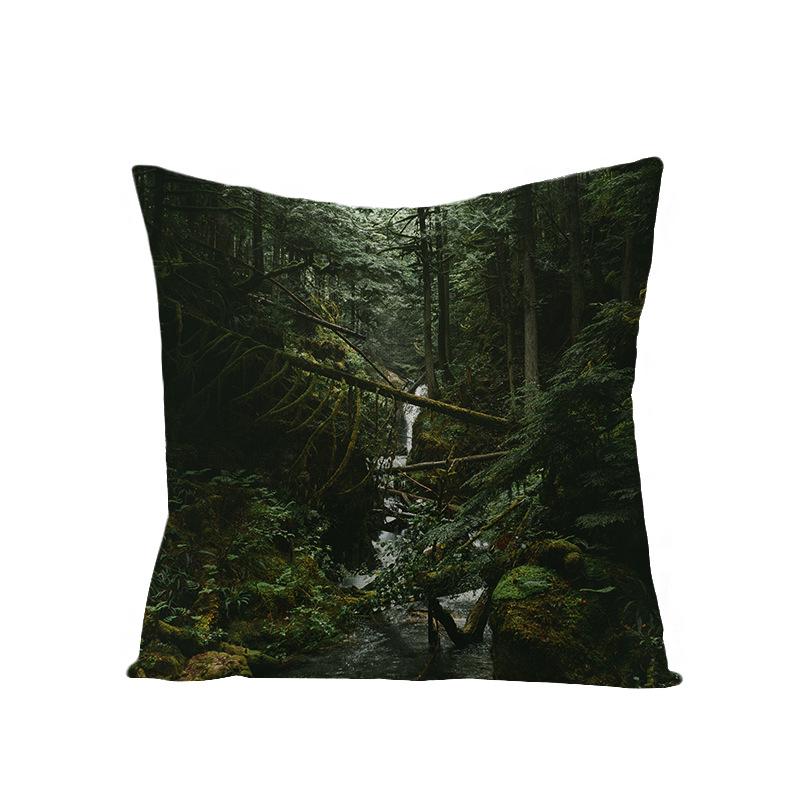 Дом Тропическое Растение Зеленые Листья Полиэстер Наволочка Дом Скандинавский Стиль Подушка Подушка для Талии Наволочка