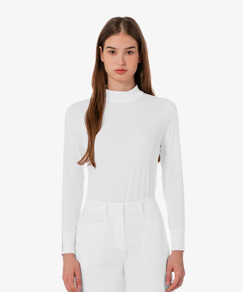 LACOSTE Женская Базовая Футболка с Длинным Рукавом и Воротником Tf211E-56G 001