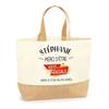 Tote bag en jute - PLANETEE - Stéphanie géniale sans faire exprès - Prénom personnalisé - Jute naturel - Fabriqué en France