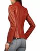 Slim Fit Designer Brown New Women's Genuine Soft Lambskin Leather Blazer Hot