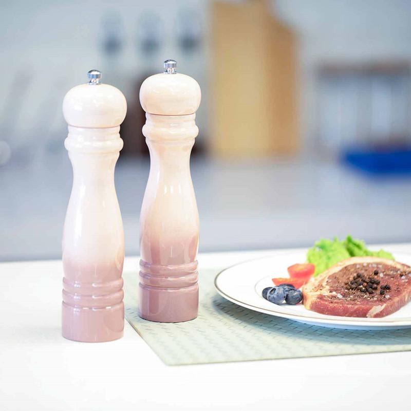 2 шт. 8,6-дюймовая мельница для соли и перца, мельница для специй из цельного дерева с прочной регулируемой керамической мельницей, кухонные принадлежности для приготовления пищи
